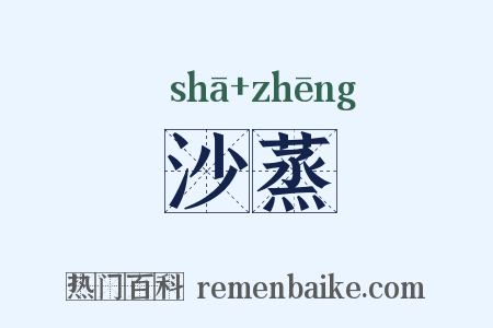沙蒸是什么意思的图片